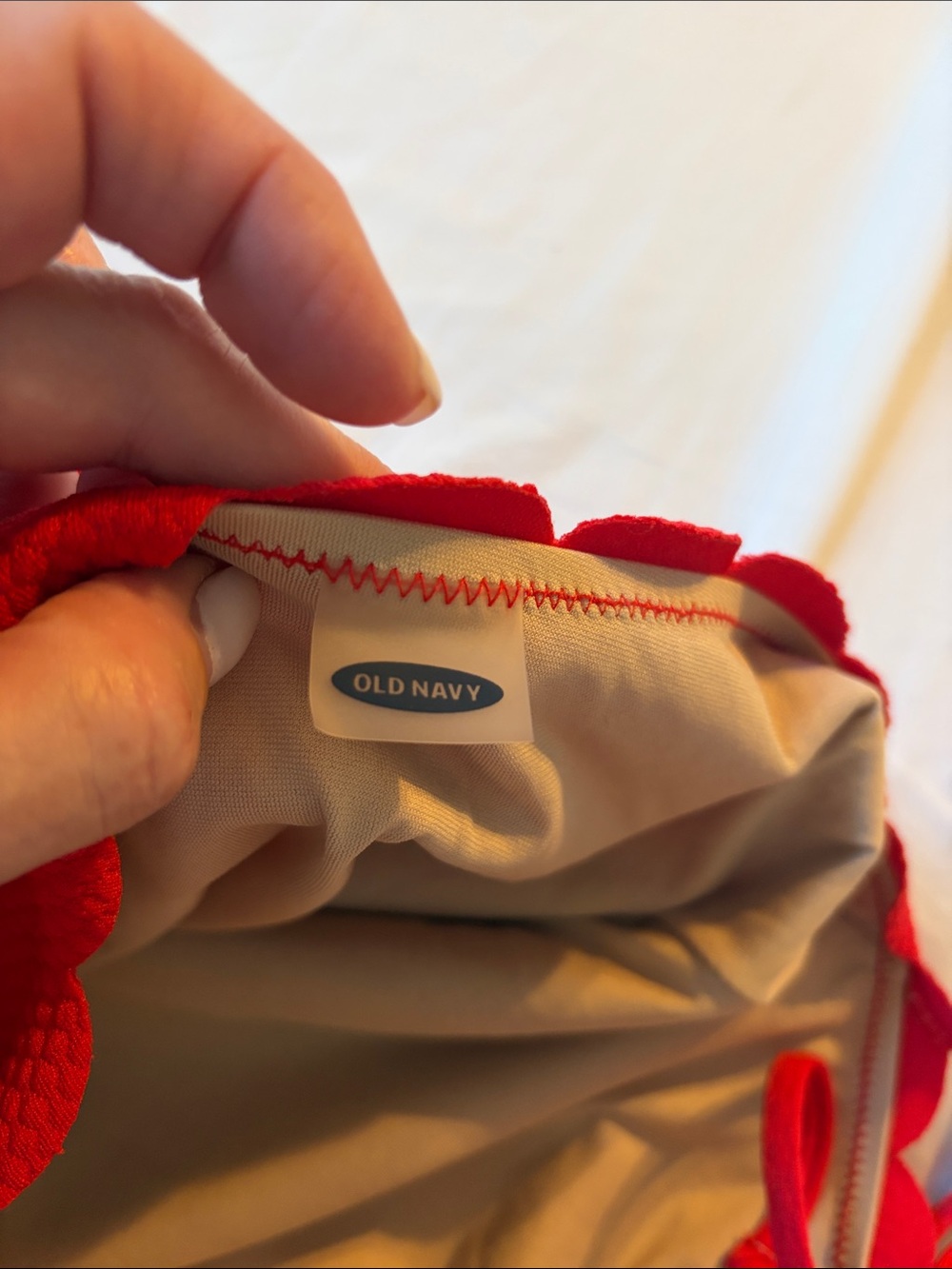 Old Navy Red One-Piece Girls' Swim Suit - Picture 3 of 5